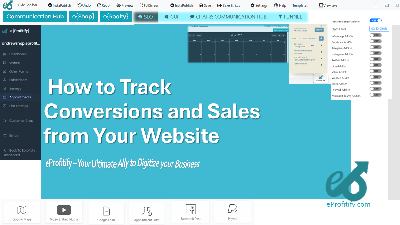 How to Track Conversions and Sales from Your Website